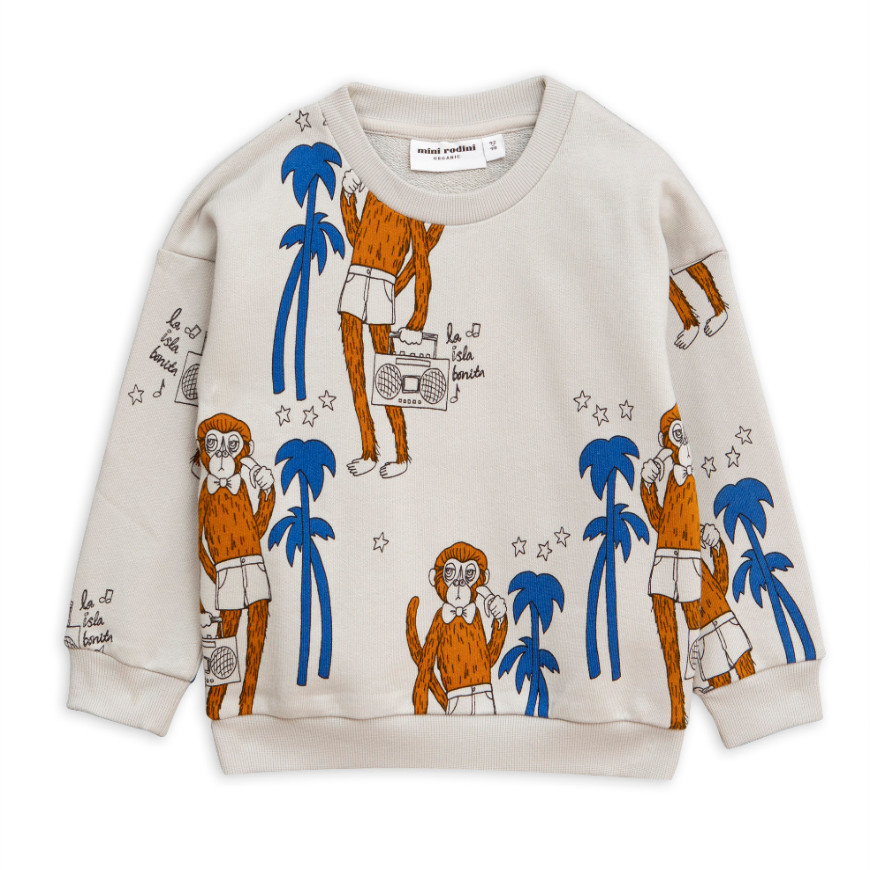 Cool Monkey aop Sweatshirt Grey