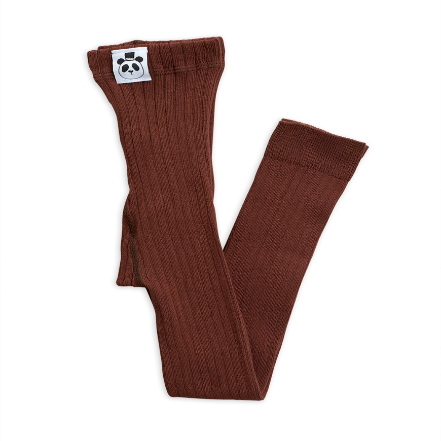 Ribbed Leggings Brown