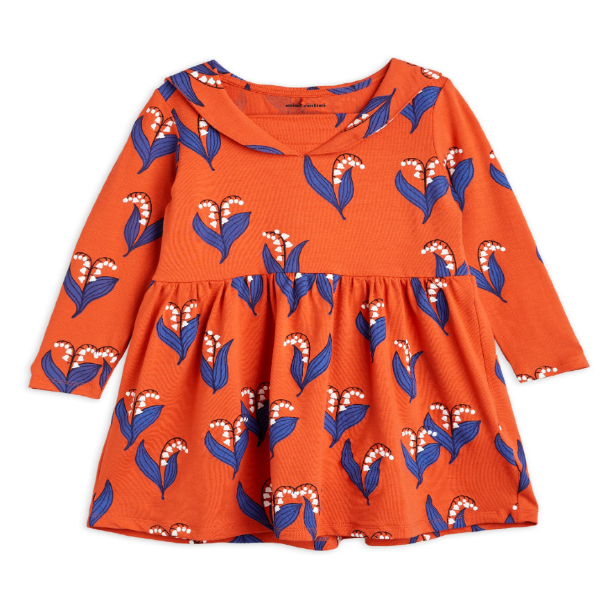 Lily of the Valley LS Dress Red