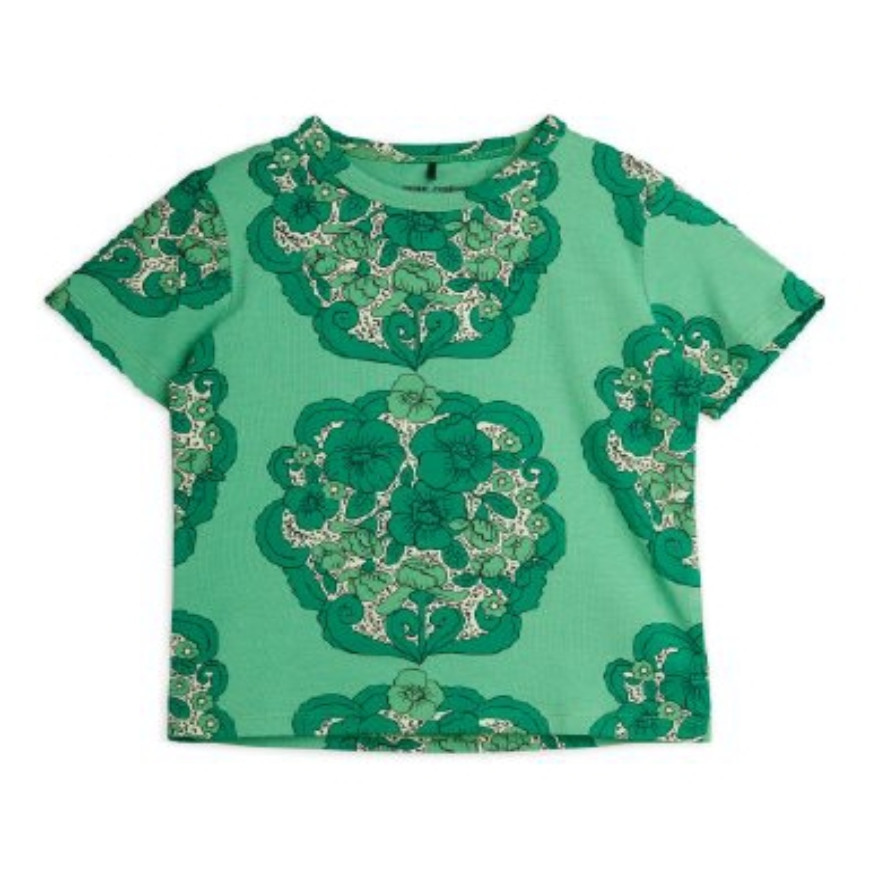 Flower Aop SS Tee Green