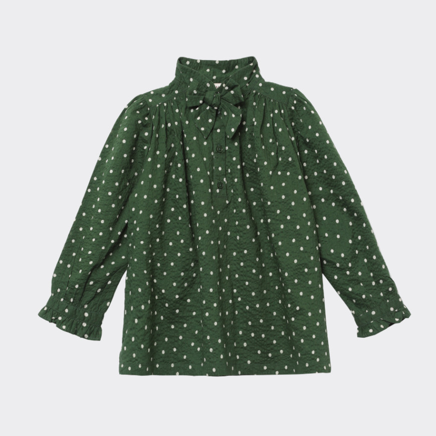 Folsom Blouse Evergreen Spot