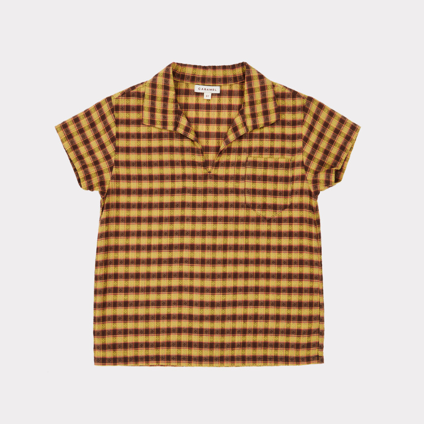 Albacore Shirt Mustard Check