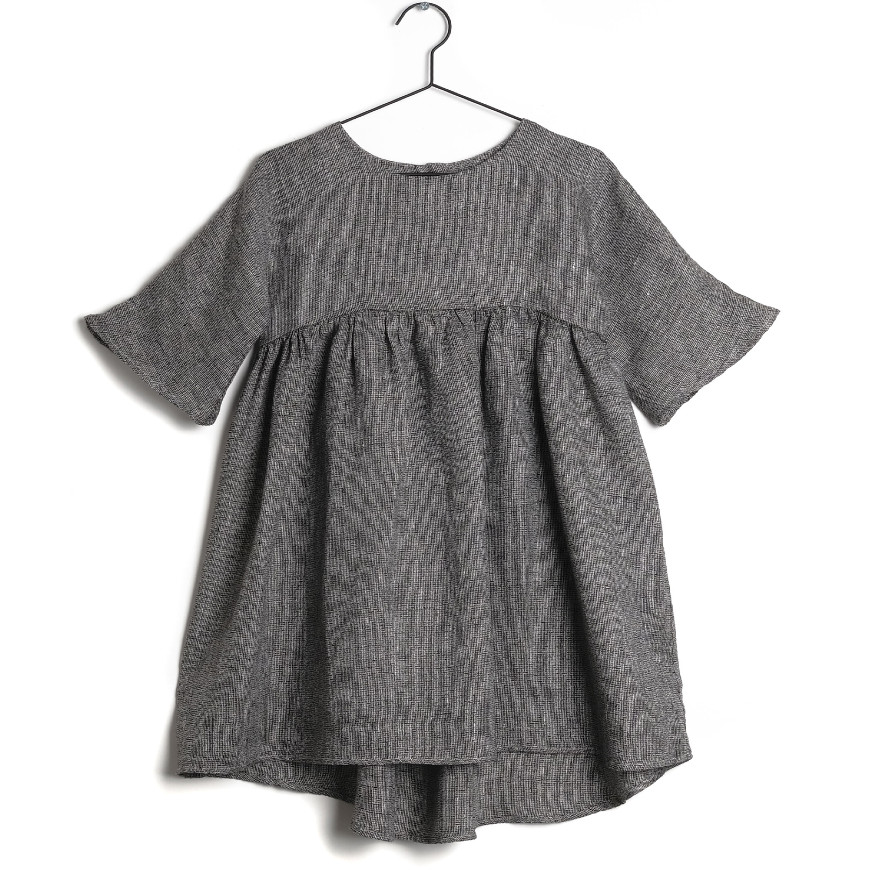 Dress Silvia Black Linen