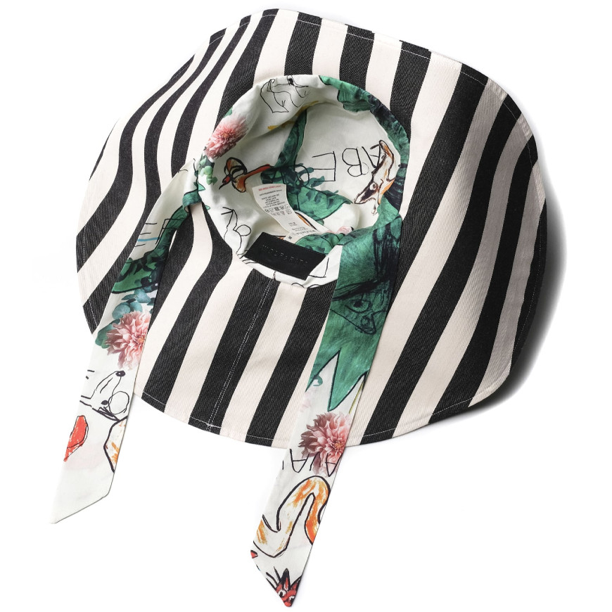 Hat Carolina Black Stripes