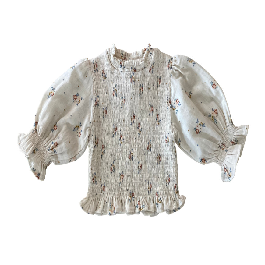 Bettina Smocked Blouse Summer Blossom