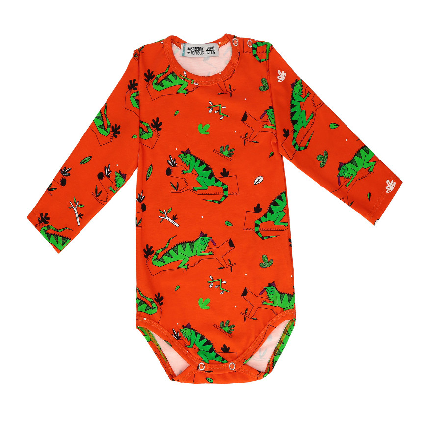 Body Long Sleeve lgnacio the lguana Red