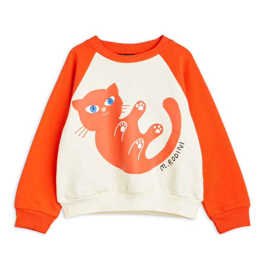 Baby Cat Sweatshirt Red