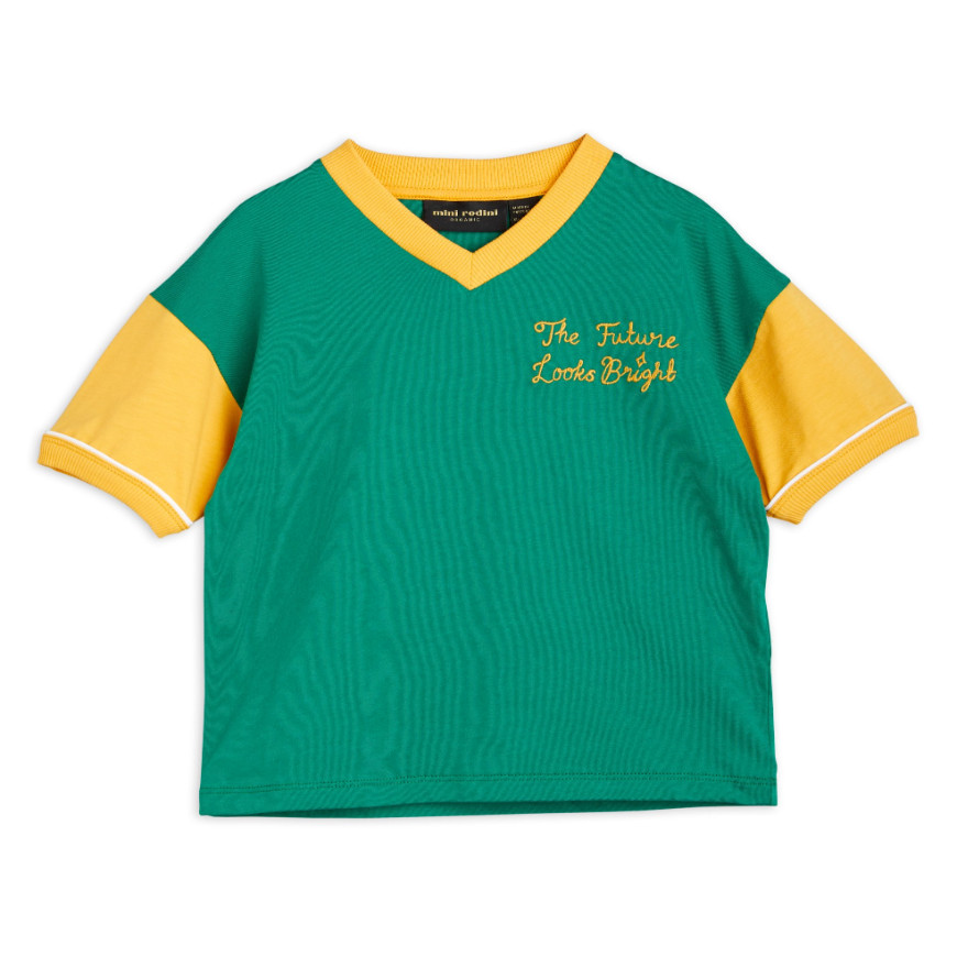 The Future Looks Bright Emb SS Tee Green