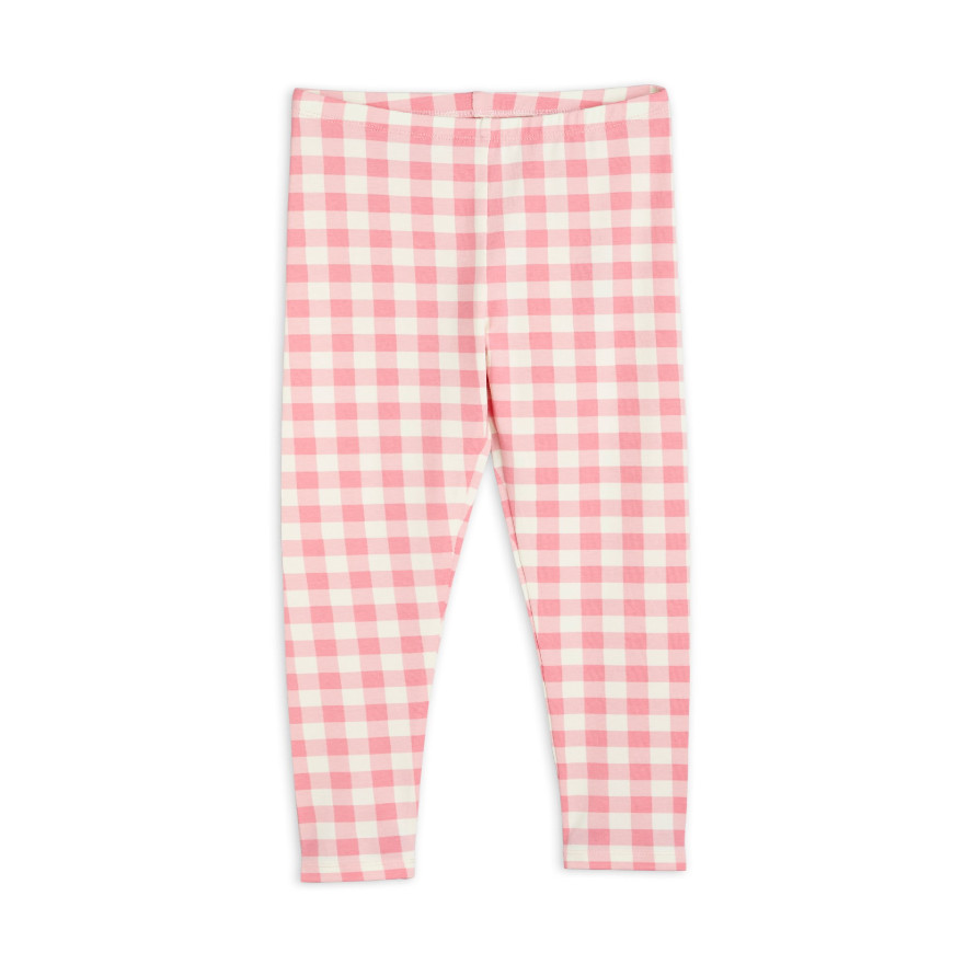 Gingham Check Aop Leggings Pink