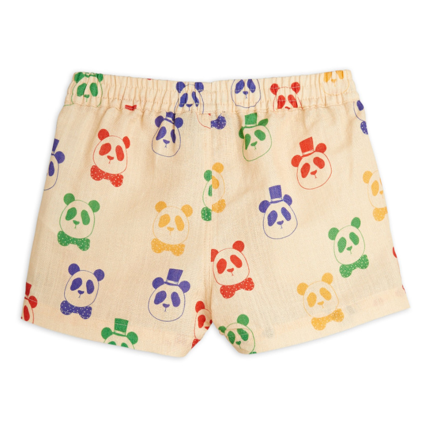 Panda Woven Shorts Beige