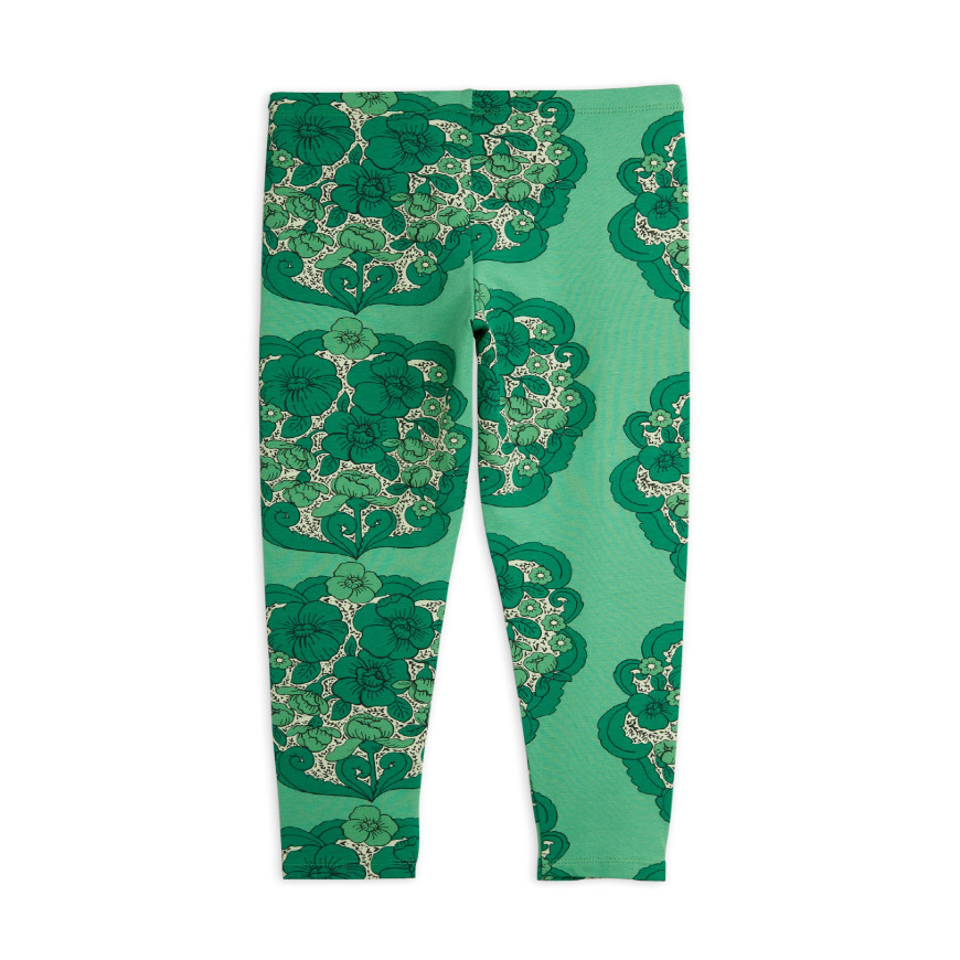 Flower Aop Leggings Green