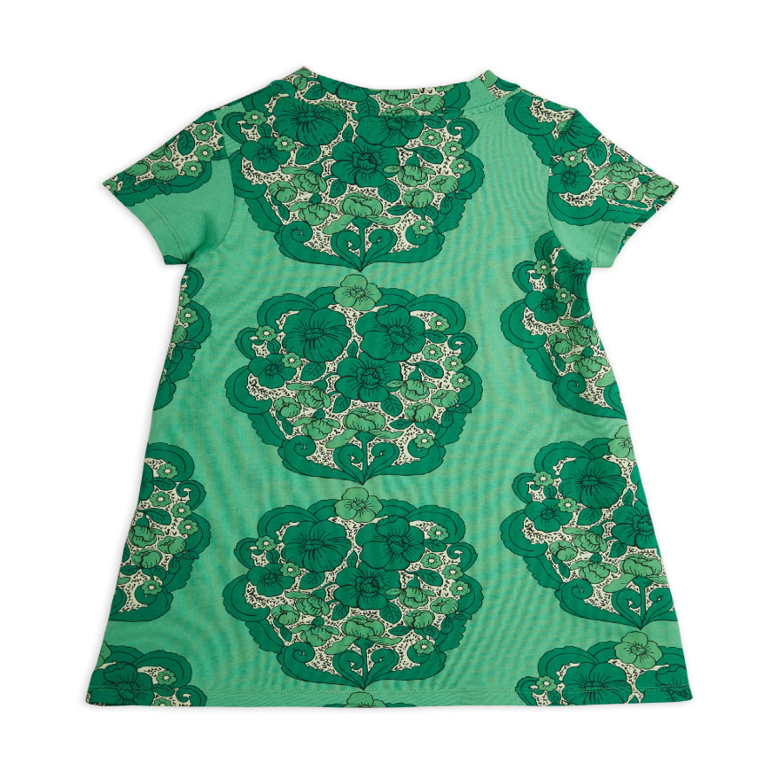 Flower Aop SS Dress Green
