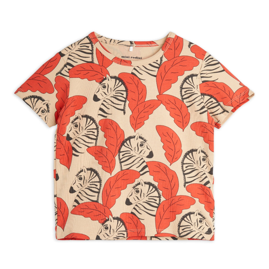 Zebras Aop SS Tee Red