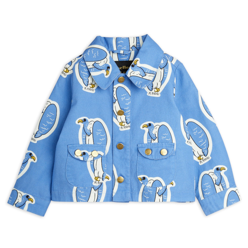 Heavy Cotton Woven Shirt Blue