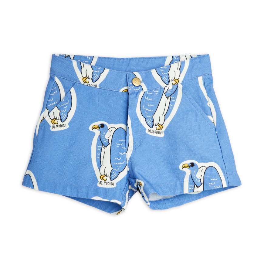 Heavy Cotton Woven Shorts Blue