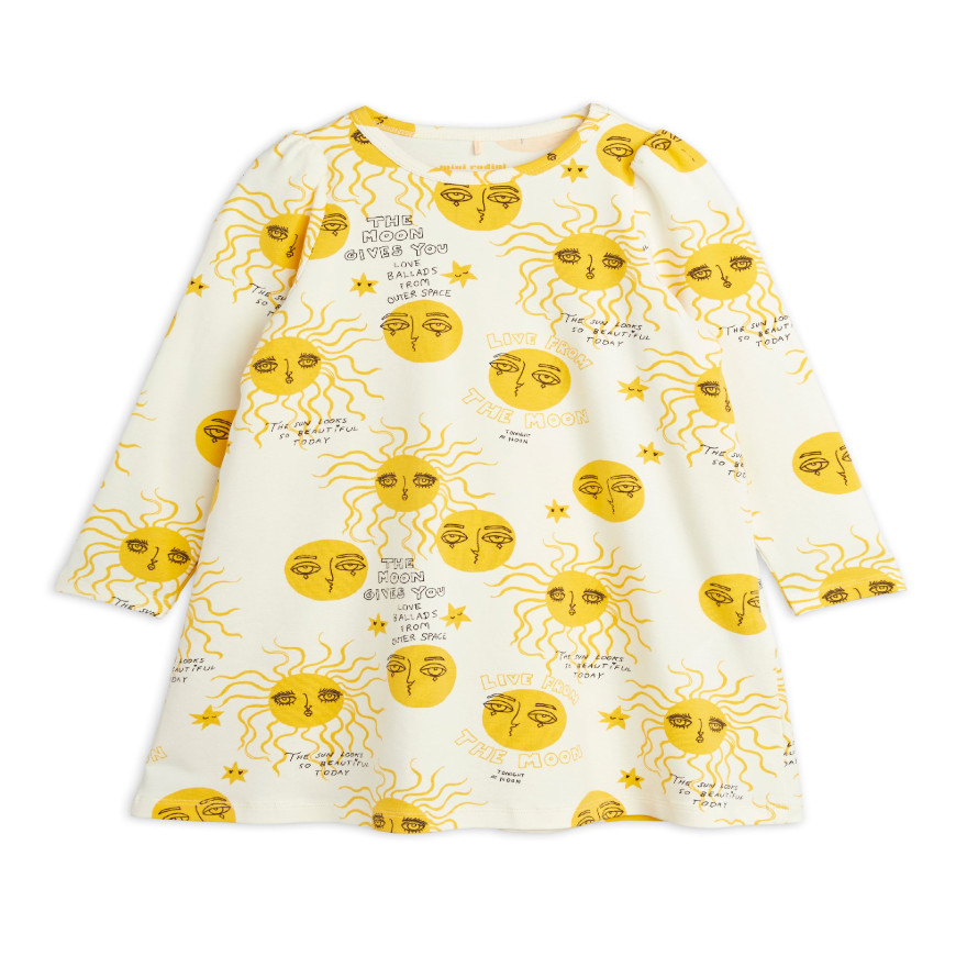 Moon and Sun LS Dress Yellow