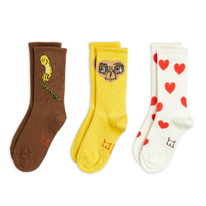 E.T Socks 3 Pack Yellow