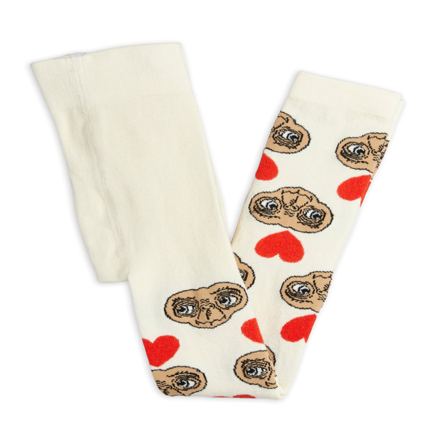 E.T Heart Leggings Offwhite