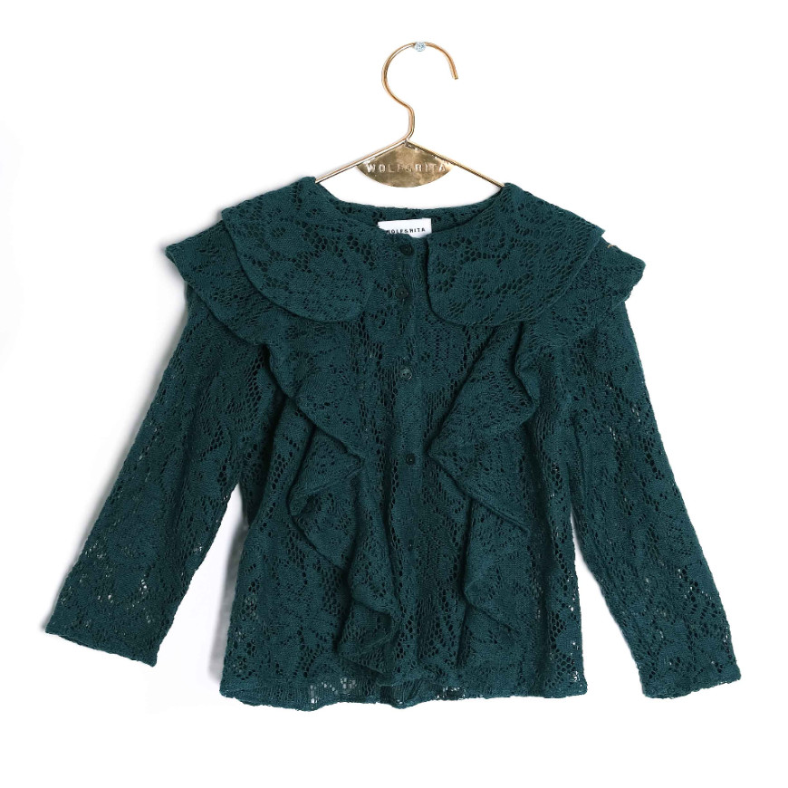 Rebeca Blouse - Green Lace