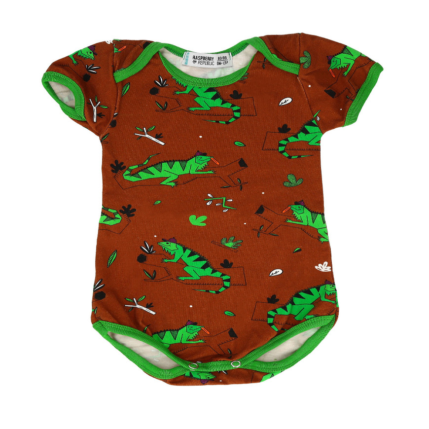 Body Short Sleeve lgnacio the lguana Brown