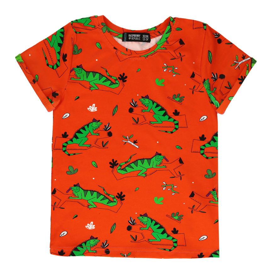 Short Sleeve Tshirt lgnacio the lguana Red