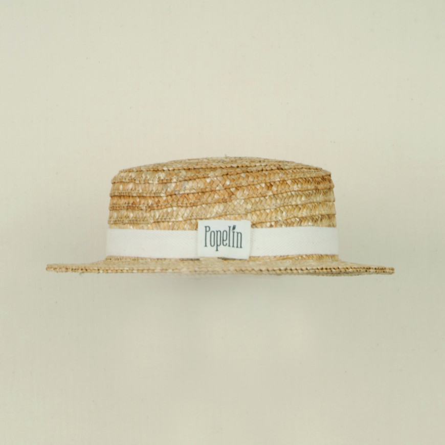 Offwhite Natural Straw Hat
