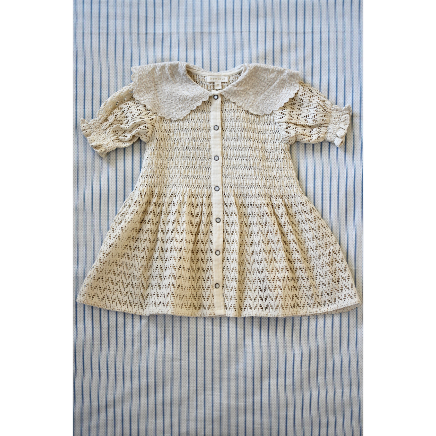 Retro Tunique Natural Lace Fabric