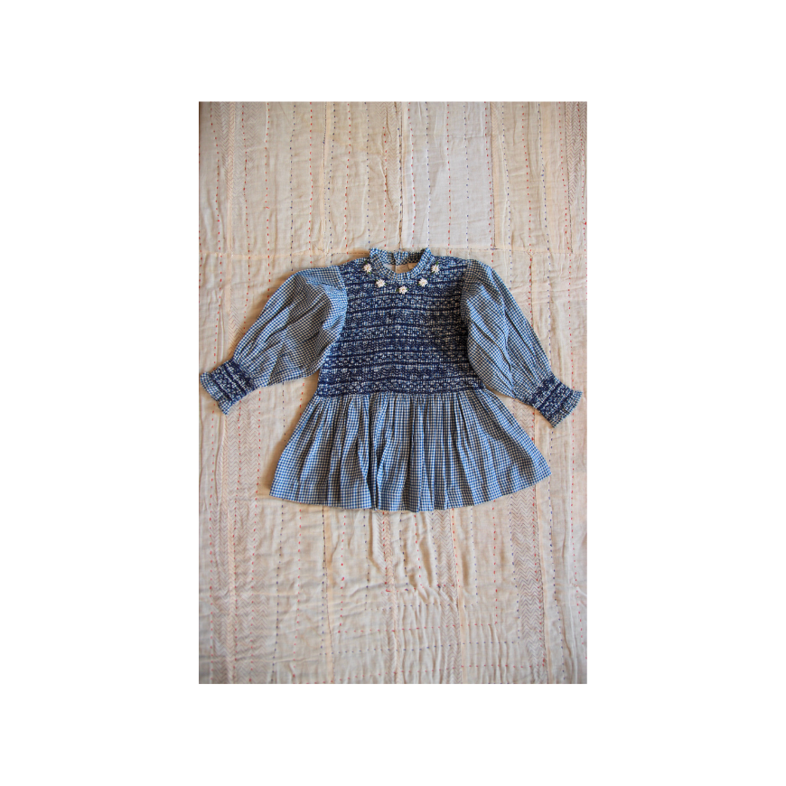 Handsmock Blouse Vichy Blue