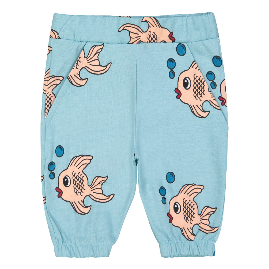 Blue Fish Knee Sweat Shorts