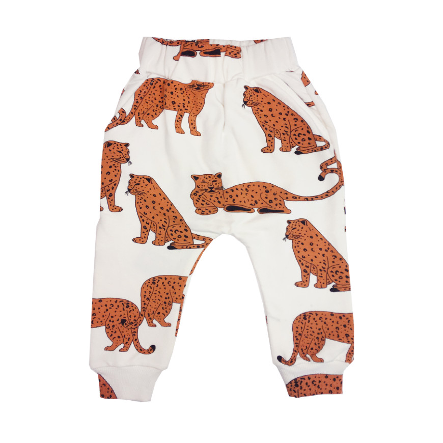 Drop Crotch Sweatpants Cheetah