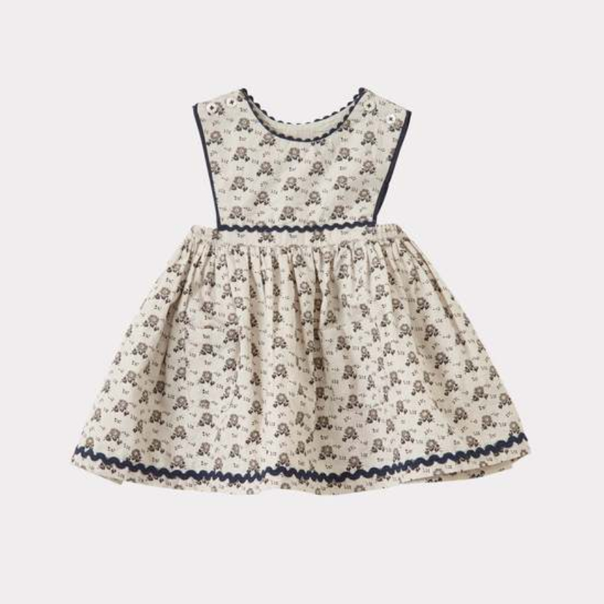 Jupiter Baby Dress Polka Floral Print