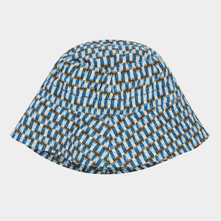 Cedrus Hat Blue Geo Print