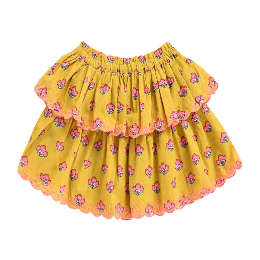 Litchi Skirt Safran Flower