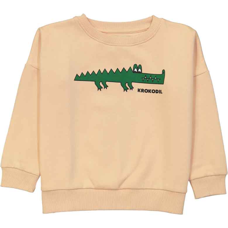 Wide Sweatshirt Krocodil Light Peach