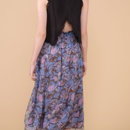 Bora Skirt Blue Flowers