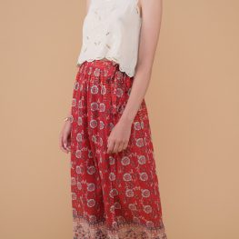 Mimila Skirt Red Flowers